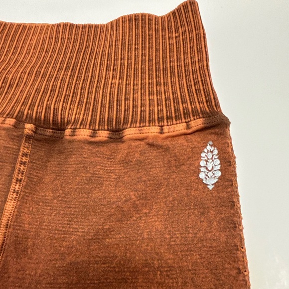 Free People Movement Bike Shorts NEW Women XS/S Good Karma‎ High Rise Amber - Picture 5 of 16